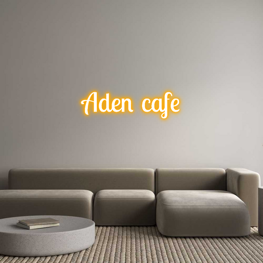 Custom Neon: Aden cafe