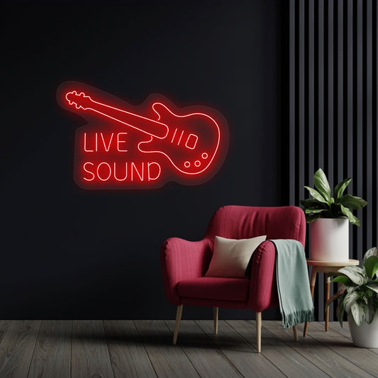 Live Sound Neon Sign