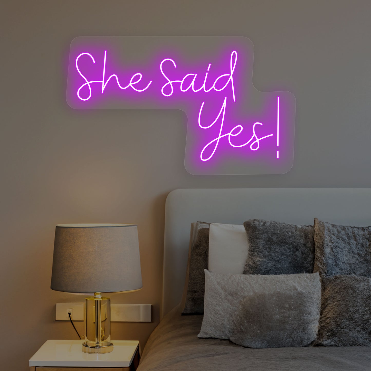 She Said Yes Neon Sign