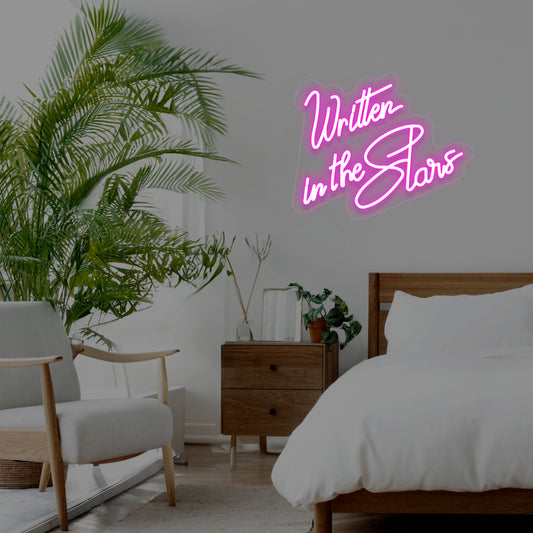 Written in the Stars Neon Sign