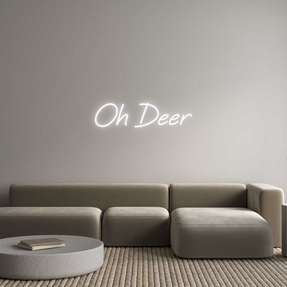 Custom Neon: Oh Deer
