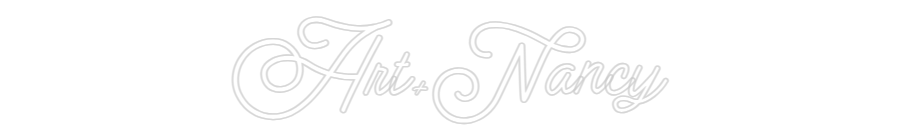 Custom Neon: Art+Nancy