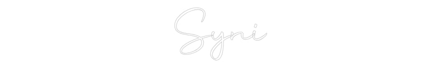 Custom Neon: Syni