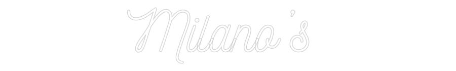 Custom Neon: Milano’s