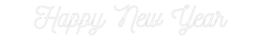 Custom Neon: Happy New Year