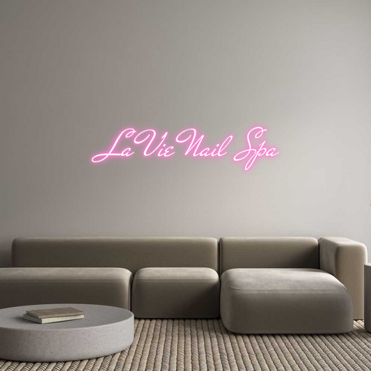 Custom Neon: La Vie Nail Spa