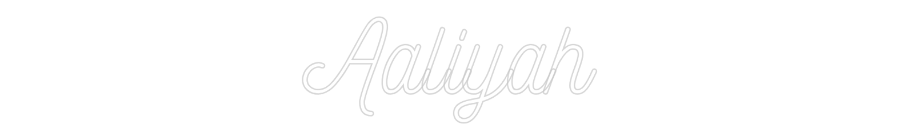 Custom Neon: Aaliyah
