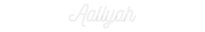 Custom Neon: Aaliyah