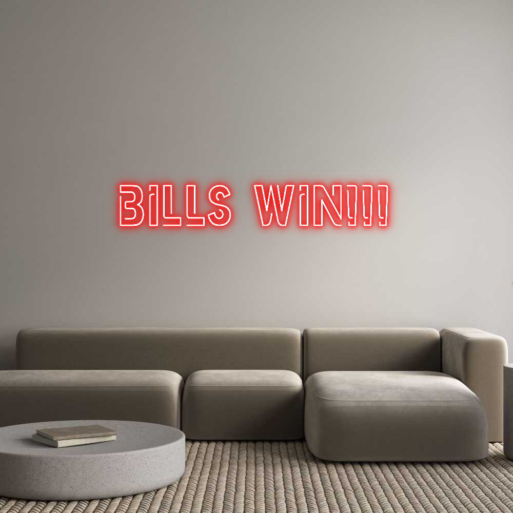 Custom Neon: Bills Win!!!
