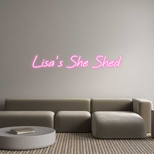 Custom Neon: Lisa’s She Shed