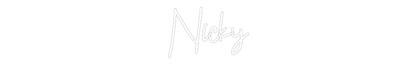 Custom Neon: Nicky