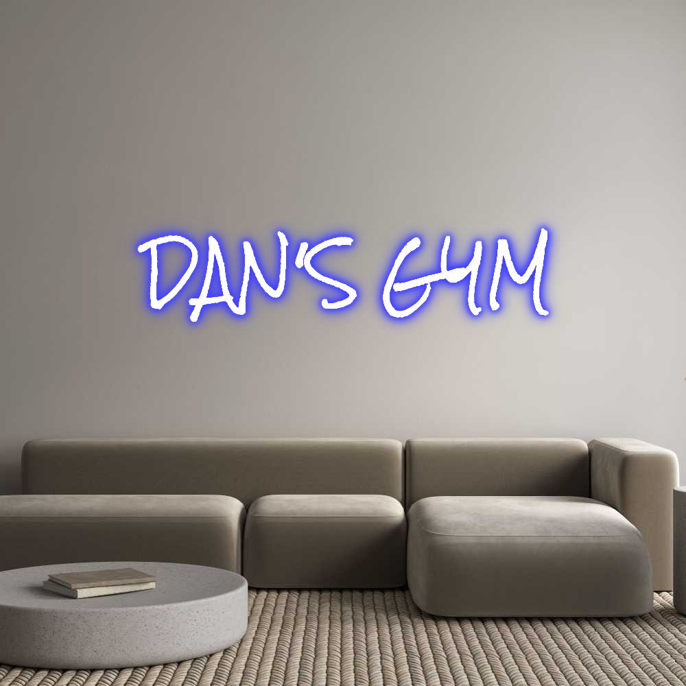 Custom Neon: DAN'S GYM
