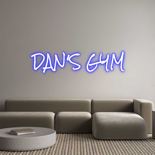 Custom Neon: DAN'S GYM