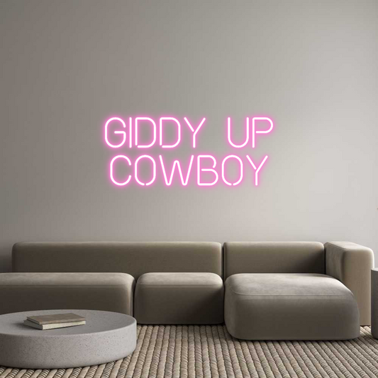 Custom Neon: Giddy Up
Cow...