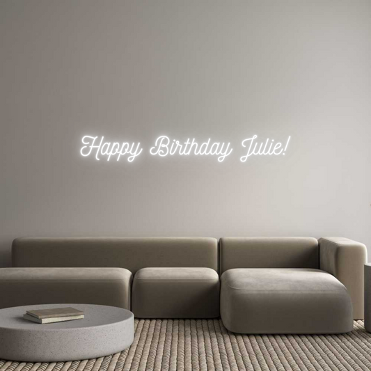 Custom Neon: Happy Birthda...