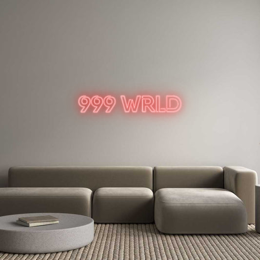 Custom Neon: 999 WRLD
