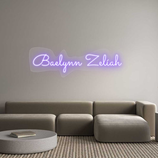 Custom Neon: Baelynn Zelíah