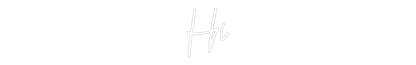 Custom Neon: Hi