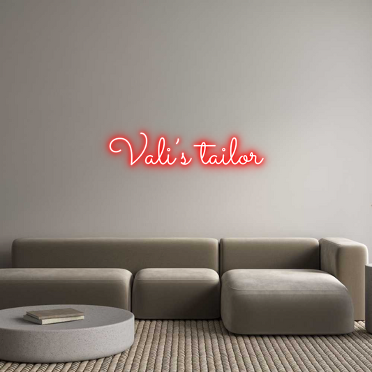 Custom Neon: Vali’s tailor
