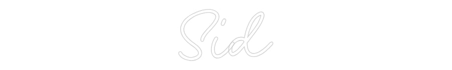 Custom Neon: Sid