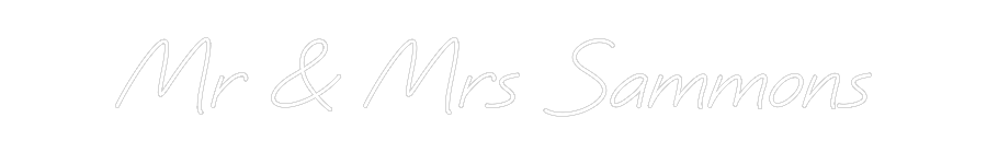 Custom Neon: Mr & Mrs Samm...