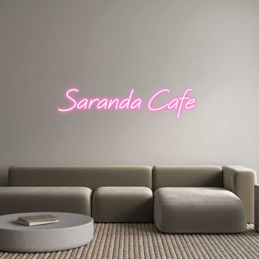 Custom Neon: Saranda Cafe