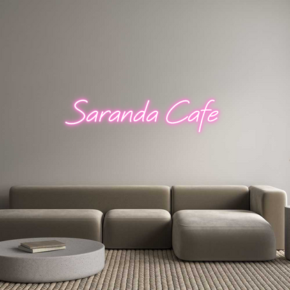 Custom Neon: Saranda Cafe