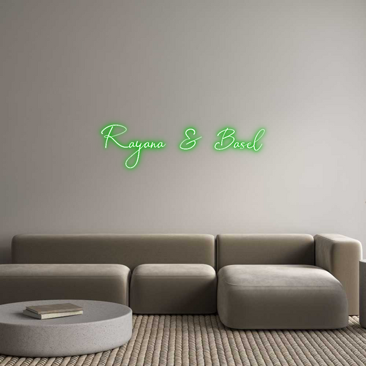 Custom Neon: Rayana & Basel