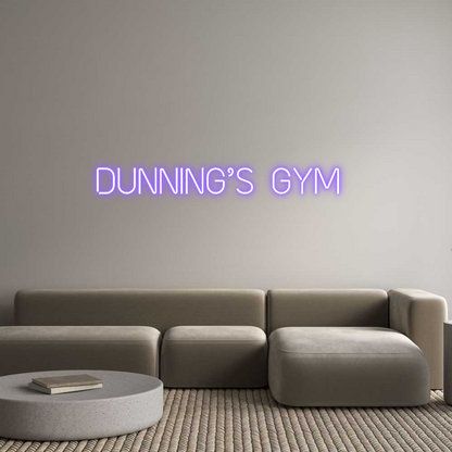 Custom Neon: Dunning’s Gym