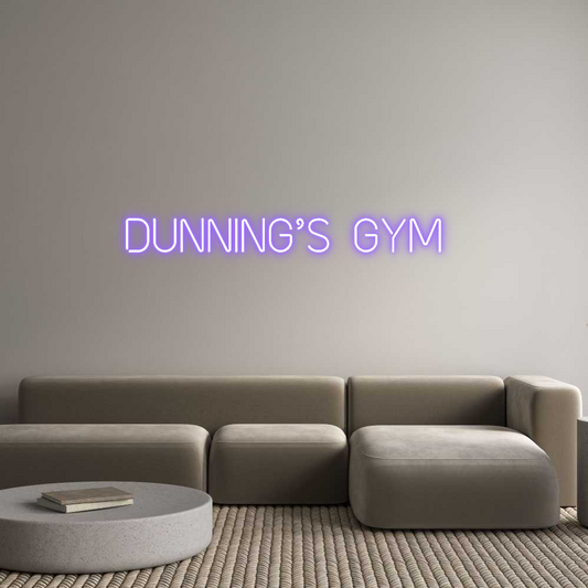 Custom Neon: Dunning’s Gym