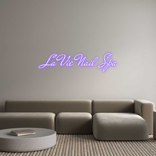 Custom Neon: La Vie Nail Spa
