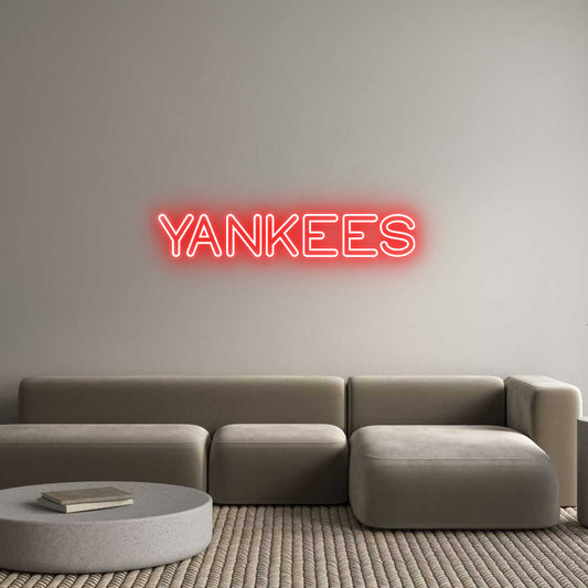 Custom Neon: YANKEES