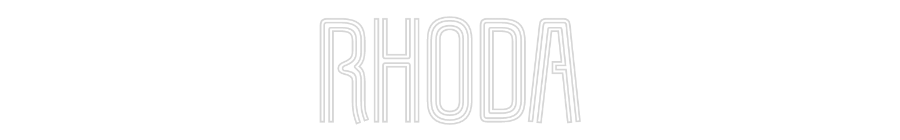 Custom Neon: RHODA