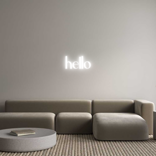 Custom Neon: hello