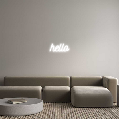 Custom Neon: hello