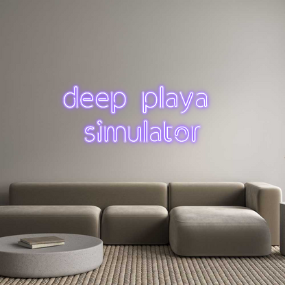 Custom Neon: deep playa 
...