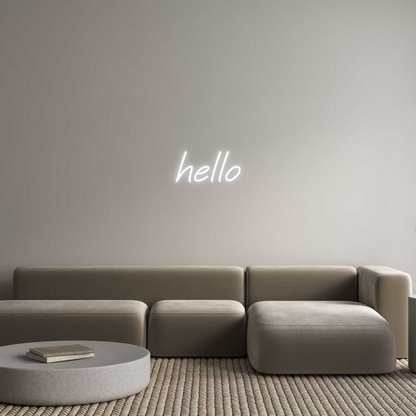 Custom Neon: hello