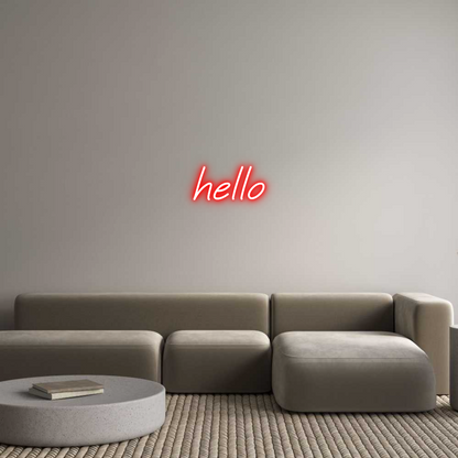 Custom Neon: hello