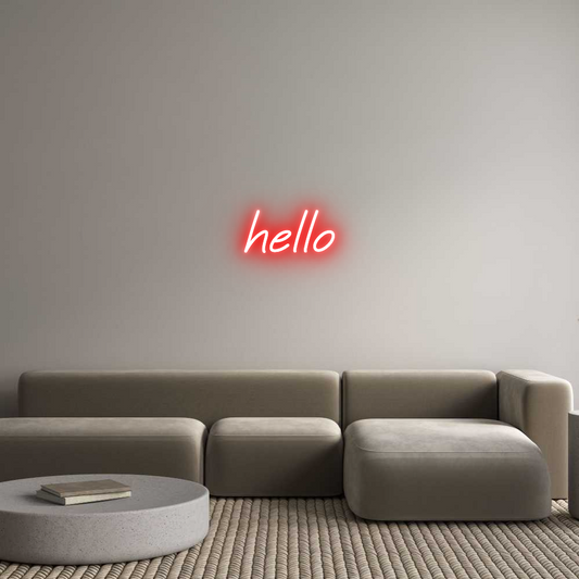 Custom Neon: hello