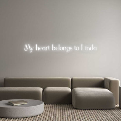 Custom Neon: My heart belo...