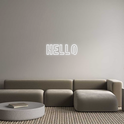 Custom Neon: hello