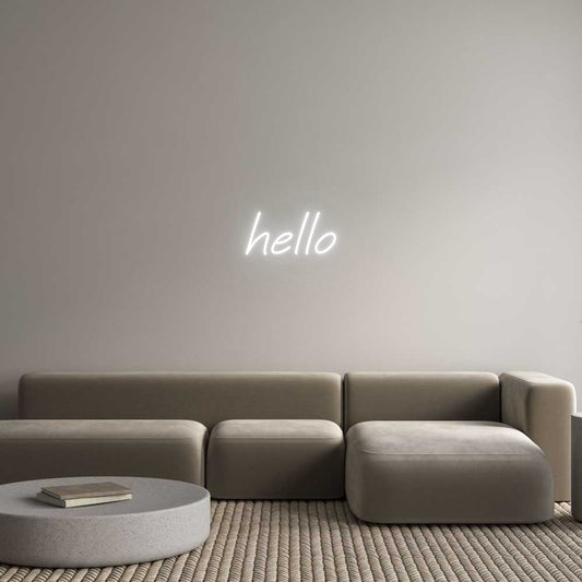 Custom Neon: hello