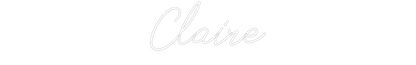 Custom Neon: Claire